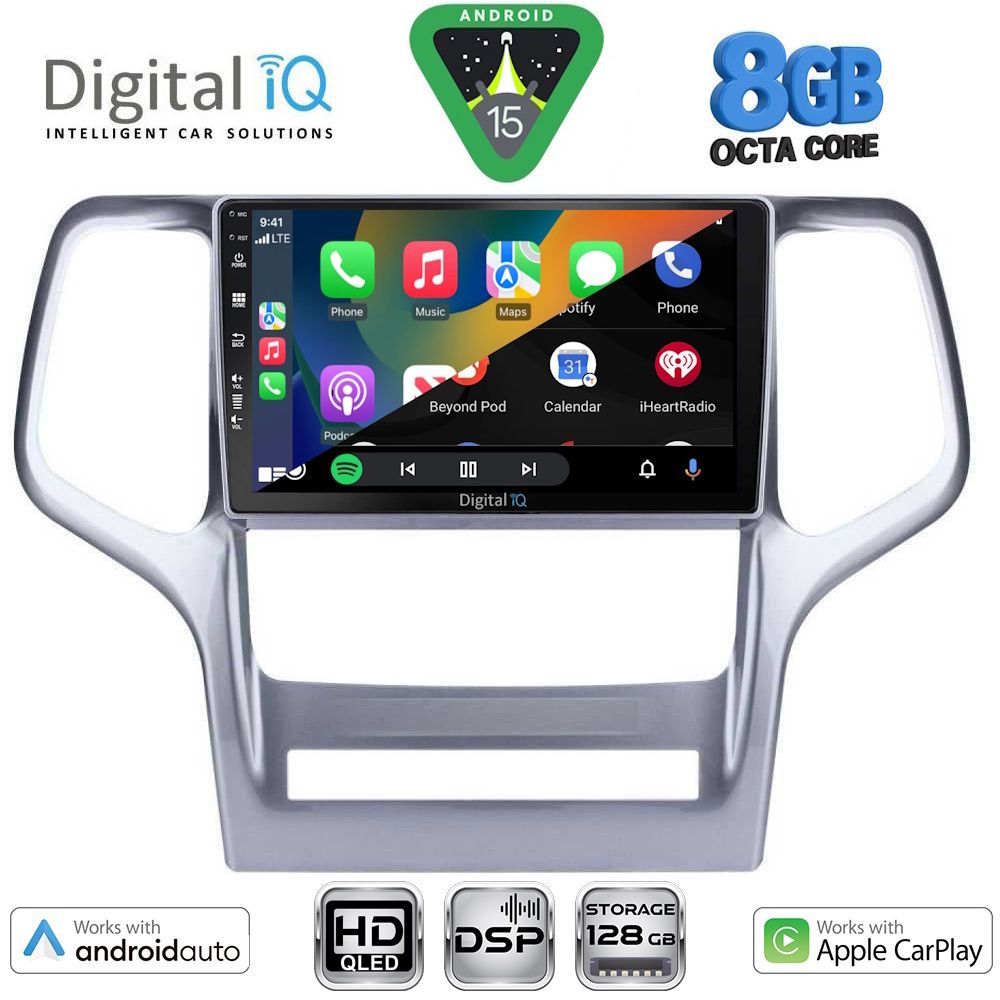 DIGITAL IQ BXF 7282_CPAA (9inc) MULTIMEDIA TABLET for JEEP GRAND CHEROKEE mod. 2011-2014 DIGITAL IQ BXF 7282_CPAA (9inc) MULTIMEDIA TABLET for JEEP GRAND CHEROKEE mod. 2011-2014