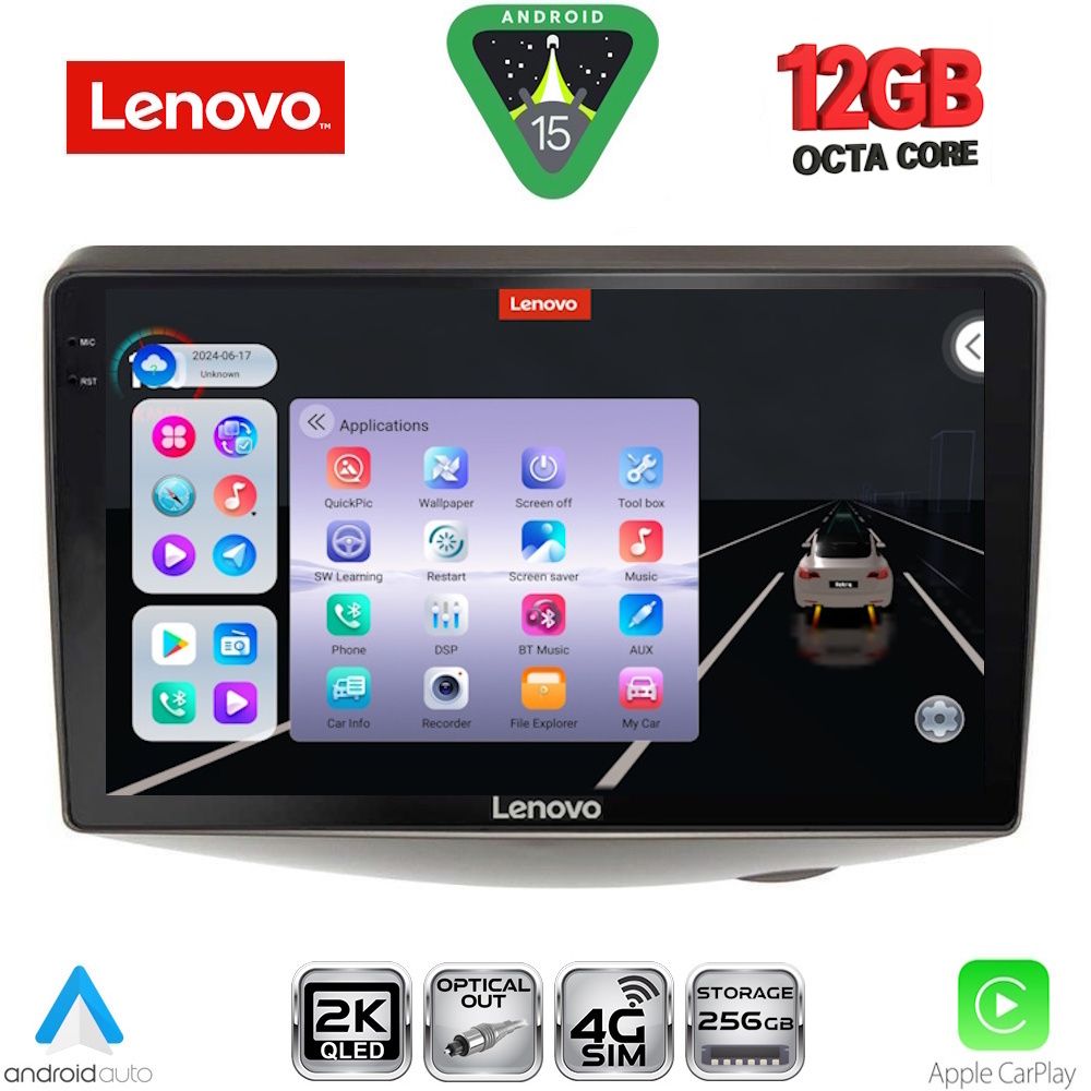 LENOVO SSZ 12735_CPA (9inc) MULTIMEDIA TABLET for TOYOTA YARIS mod. 1999-2006 LENOVO SSZ 12735_CPA (9inc) MULTIMEDIA TABLET for TOYOTA YARIS mod. 1999-2006
