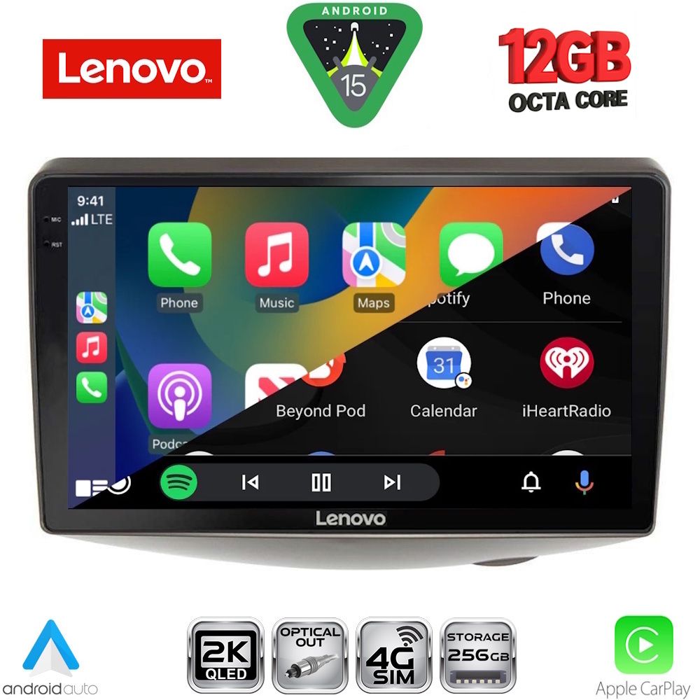 LENOVO SSZ 12735_CPA (9inc) MULTIMEDIA TABLET for TOYOTA YARIS mod. 1999-2006 LENOVO SSZ 12735_CPA (9inc) MULTIMEDIA TABLET for TOYOTA YARIS mod. 1999-2006