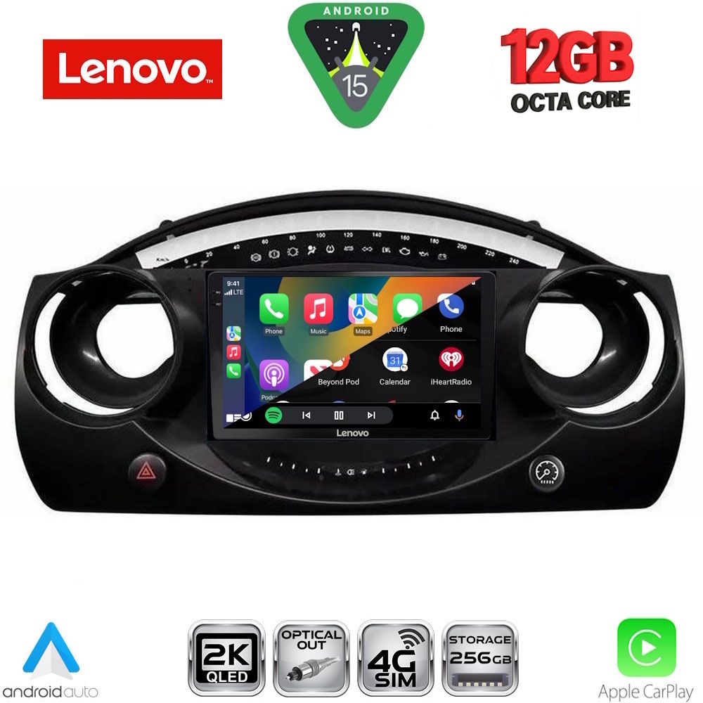 LENOVO SSZ 12063_CPA (9inc) MULTIMEDIA TABLET for MINI COOPER (R50-R52-R53) mod. 2000-2006 LENOVO SSZ 12063_CPA (9inc) MULTIMEDIA TABLET for MINI COOPER (R50-R52-R53) mod. 2000-2006