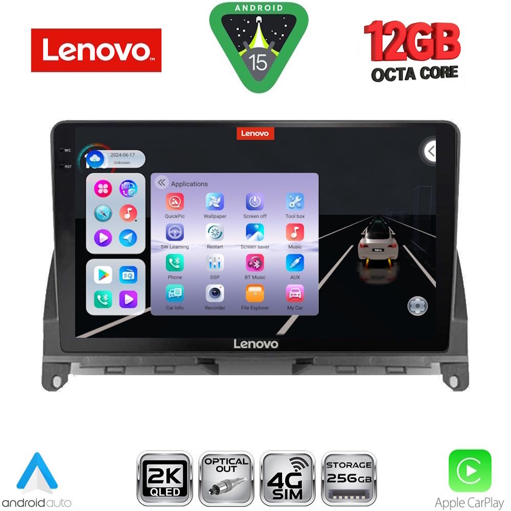 LENOVO SSZ 12405_CPA (9inc) MULTIMEDIA TABLET for MERCEDES C (W204) mod. 2007-2011 LENOVO SSZ 12405_CPA (9inc) MULTIMEDIA TABLET for MERCEDES C (W204) mod. 2007-2011