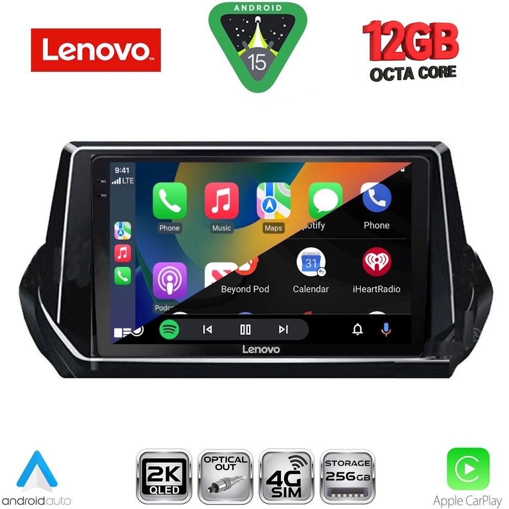 LENOVO SSZ 12509_CPA (9inc) MULTIMEDIA TABLET for PEUGEOT 208 - 2008 mod. 2021> LENOVO SSZ 12509_CPA (9inc) MULTIMEDIA TABLET for PEUGEOT 208 - 2008 mod. 2021>