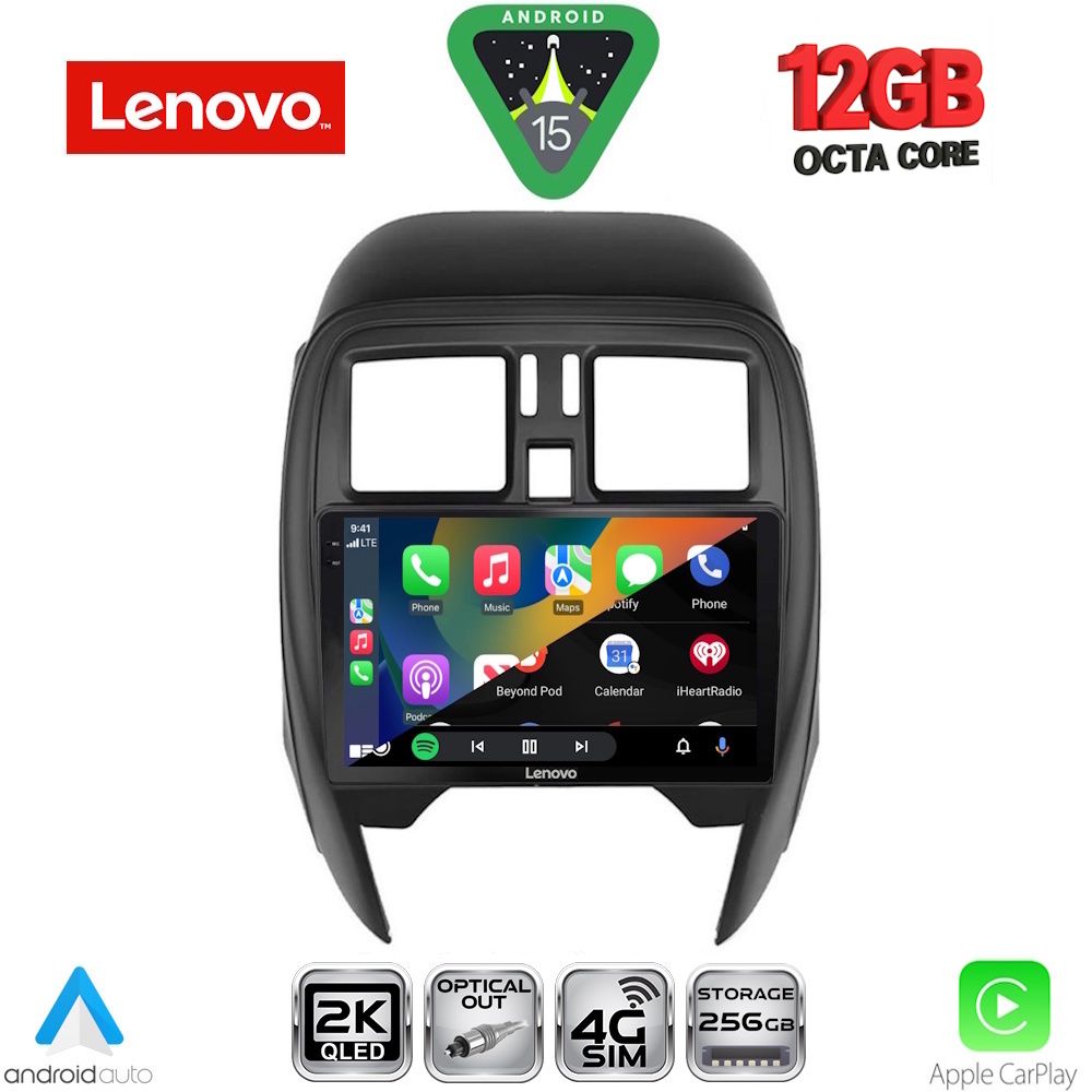 LENOVO SSZ 12451_CPA (SQUARE) (9inc) MULTIMEDIA TABLET for NISSAN MICRA mod. 2014-2017 LENOVO SSZ 12451_CPA (SQUARE) (9inc) MULTIMEDIA TABLET for NISSAN MICRA mod. 2014-2017