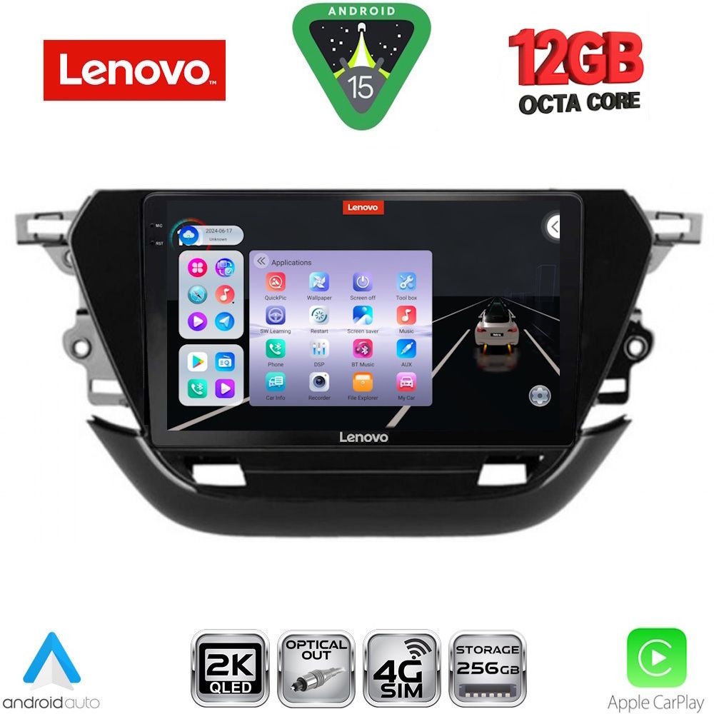 LENOVO SSZ 12487_CPA (9inc) MULTIMEDIA TABLET for OPEL CORSA F mod. 2019-2024 LENOVO SSZ 12487_CPA (9inc) MULTIMEDIA TABLET for OPEL CORSA F mod. 2019-2024