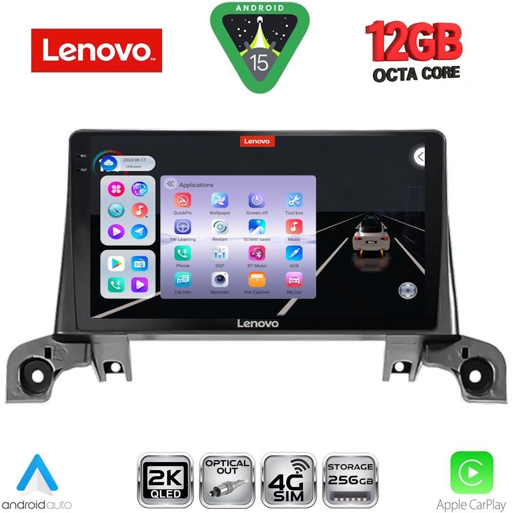 LENOVO SSZ 12519_CPA (9inc) MULTIMEDIA TABLET for PEUGEOT 3008 - 5008 mod. 2016-2024 LENOVO SSZ 12519_CPA (9inc) MULTIMEDIA TABLET for PEUGEOT 3008 - 5008 mod. 2016-2024
