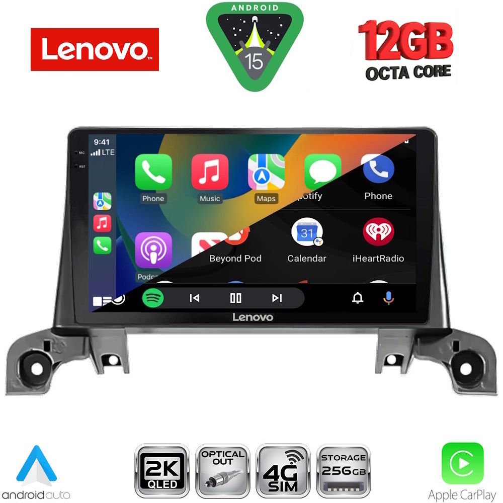 LENOVO SSZ 12519_CPA (9inc) MULTIMEDIA TABLET for PEUGEOT 3008 - 5008 mod. 2016-2024 LENOVO SSZ 12519_CPA (9inc) MULTIMEDIA TABLET for PEUGEOT 3008 - 5008 mod. 2016-2024