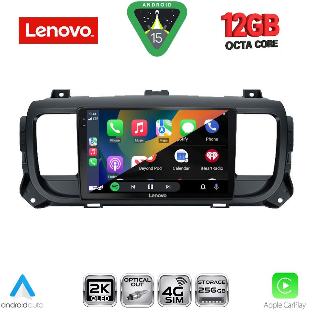 LENOVO SSZ 12729_CPA (9inc) MULTIMEDIA TABLET for CITROEN JUMPY-SPACETOURER – PEUGEOT EXPERT-TRAVELLER - TOYOTA PROACE mod.2016-2026 LENOVO SSZ 12729_CPA (9inc) MULTIMEDIA TABLET for CITROEN JUMPY-SPACETOURER – PEUGEOT EXPERT-TRAVELLER - TOYOTA PROACE mod.2016-2026