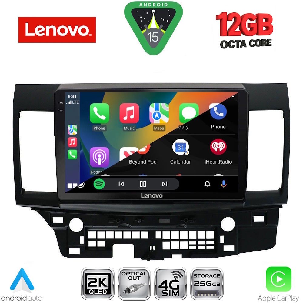 LENOVO SSZ 12434_CPA (10inc) MULTIMEDIA TABLET for MITSUBISHI LANCER mod. 2008-2017 LENOVO SSZ 12434_CPA (10inc) MULTIMEDIA TABLET for MITSUBISHI LANCER mod. 2008-2017
