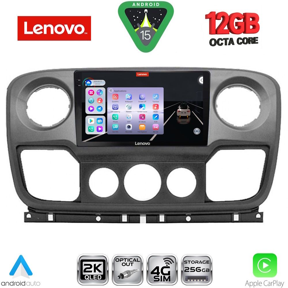 LENOVO SSZ 12463_CPA (10inc) MULTIMEDIA TABLET for NISSAN NV400 - OPEL MOVANO - RENAULT MASTER mod. 2010-2020 LENOVO SSZ 12463_CPA (10inc) MULTIMEDIA TABLET for NISSAN NV400 - OPEL MOVANO - RENAULT MASTER mod. 2010-2020