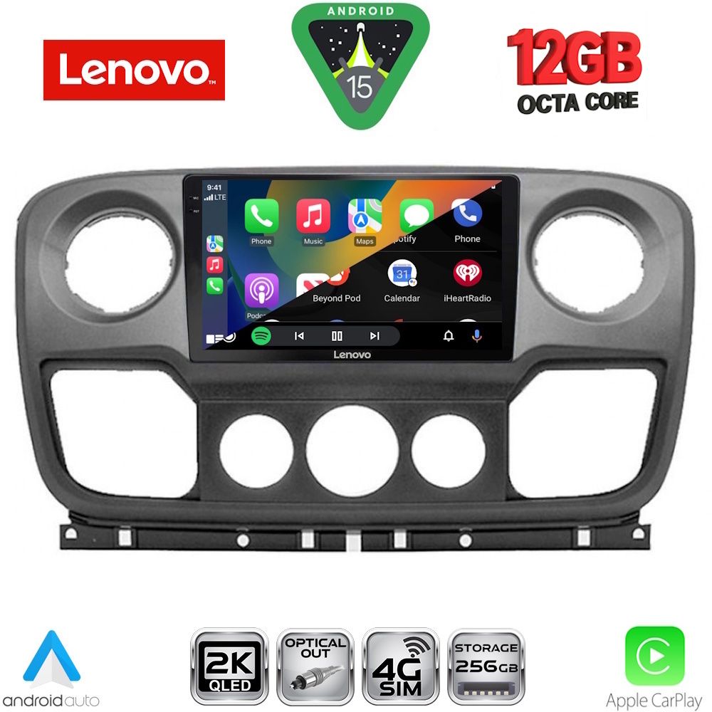 LENOVO SSZ 12463_CPA (10inc) MULTIMEDIA TABLET for NISSAN NV400 - OPEL MOVANO - RENAULT MASTER mod. 2010-2020 LENOVO SSZ 12463_CPA (10inc) MULTIMEDIA TABLET for NISSAN NV400 - OPEL MOVANO - RENAULT MASTER mod. 2010-2020
