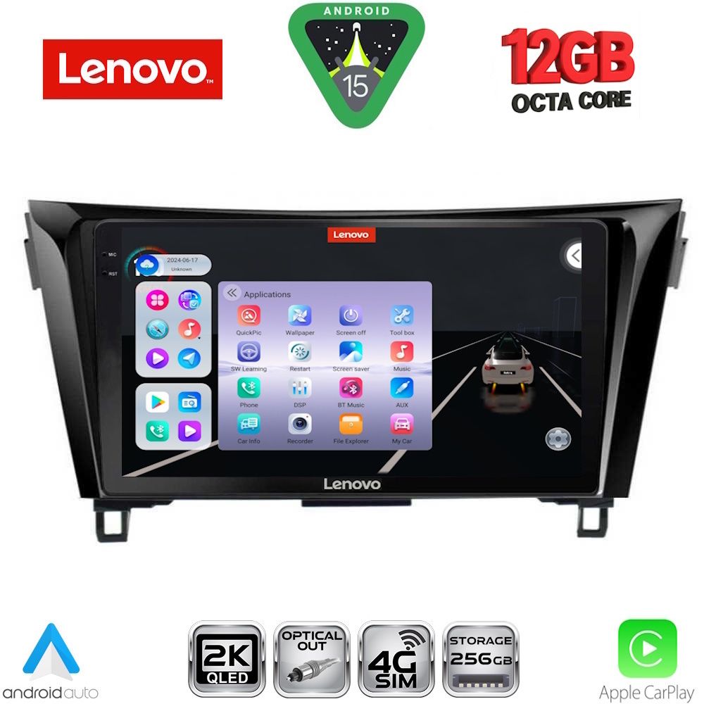 LENOVO SSZ 12468_CPA (10inc) MULTIMEDIA TABLET for NISSAN QASHQAI - XTRAIL mod. 2014-2021 LENOVO SSZ 12468_CPA (10inc) MULTIMEDIA TABLET for NISSAN QASHQAI - XTRAIL mod. 2014-2021
