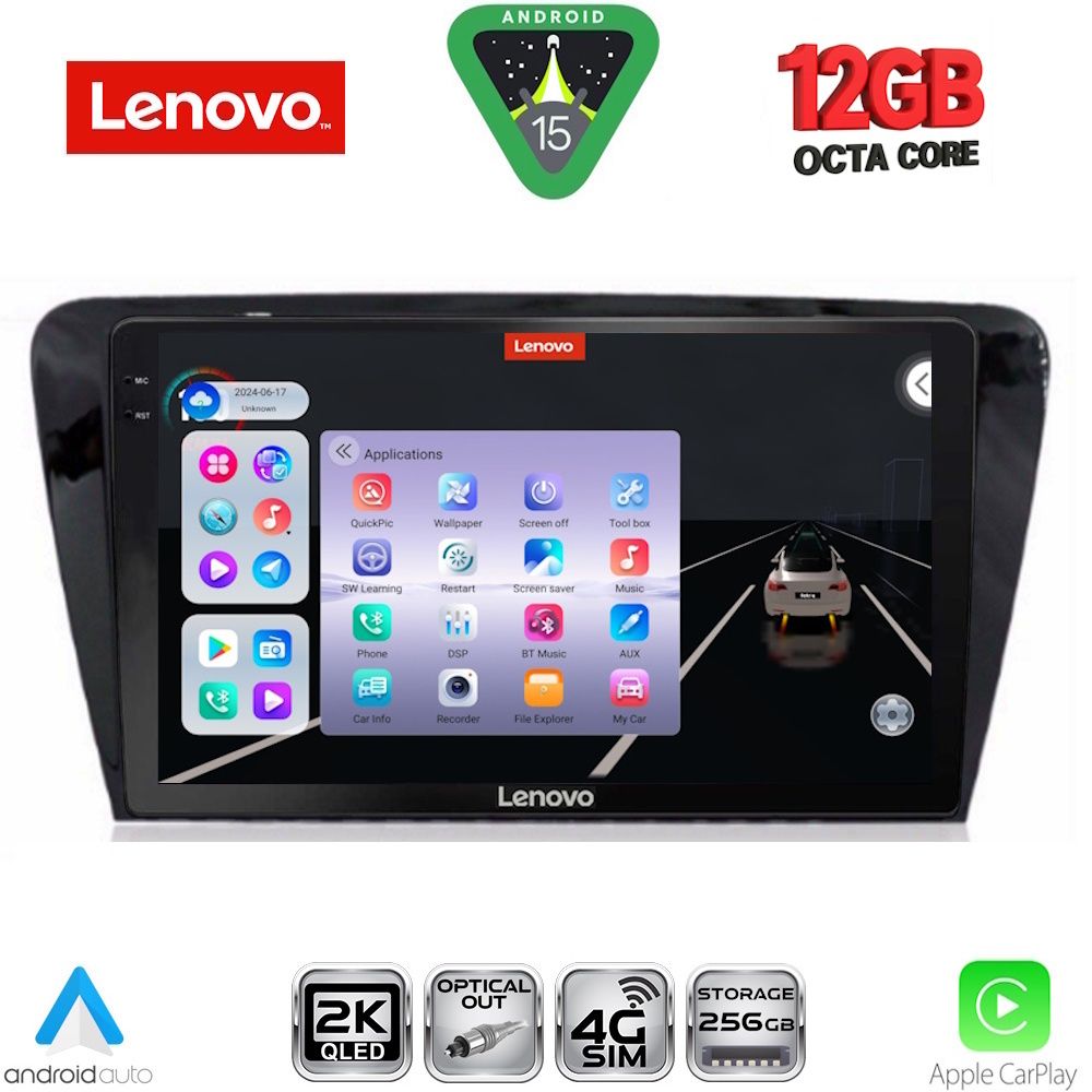 LENOVO SSZ 12597_CPA (10inc) MULTIMEDIA TABLET for SKODA OCTAVIA 7 mod. 2013-2021 LENOVO SSZ 12597_CPA (10inc) MULTIMEDIA TABLET for SKODA OCTAVIA 7 mod. 2013-2021
