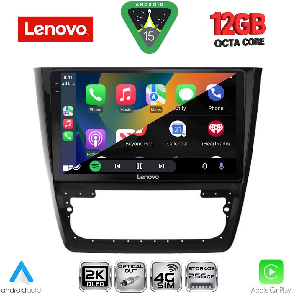 LENOVO SSZ 12610_CPA (10inc) MULTIMEDIA TABLET for SKODA YETI mod. 2014-2018 LENOVO SSZ 12610_CPA (10inc) MULTIMEDIA TABLET for SKODA YETI mod. 2014-2018