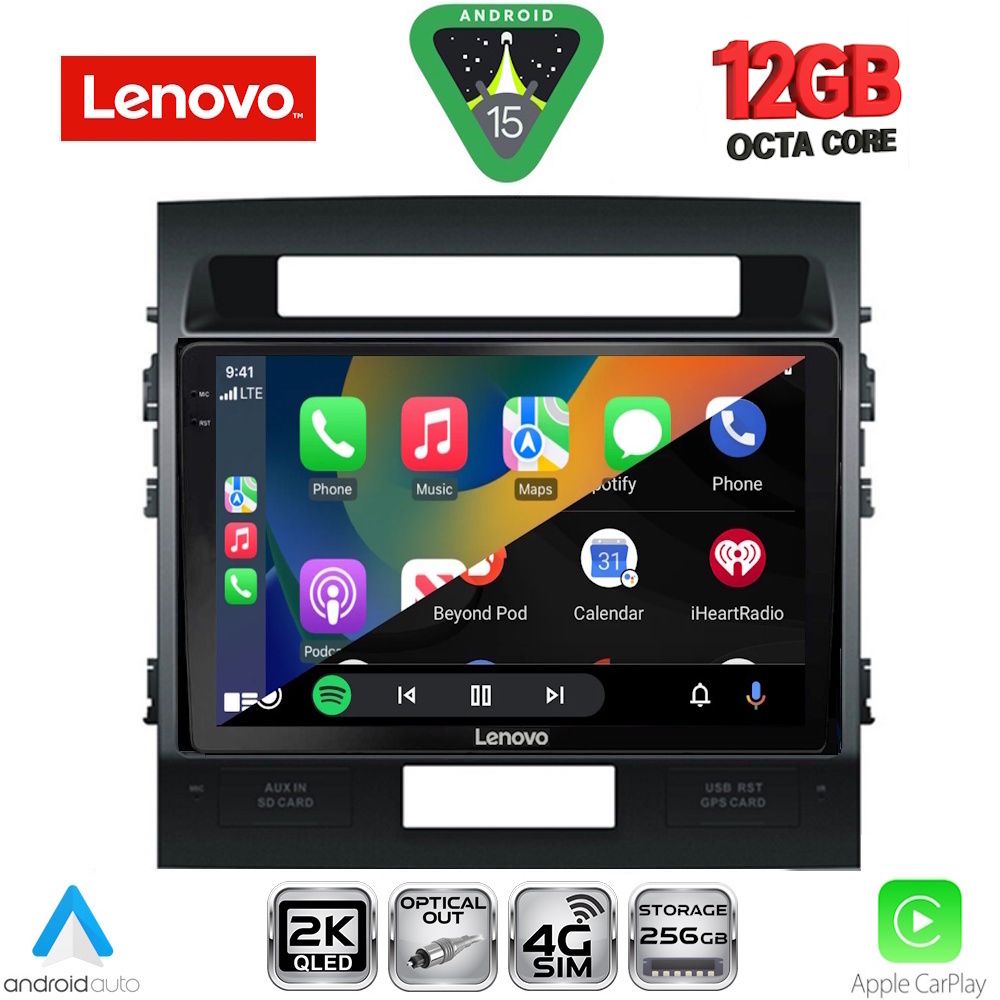 LENOVO SSZ 12724_CPA (10inc) MULTIMEDIA TABLET for TOYOTA LAND CRUISER mod. 2008-2015 LENOVO SSZ 12724_CPA (10inc) MULTIMEDIA TABLET for TOYOTA LAND CRUISER mod. 2008-2015