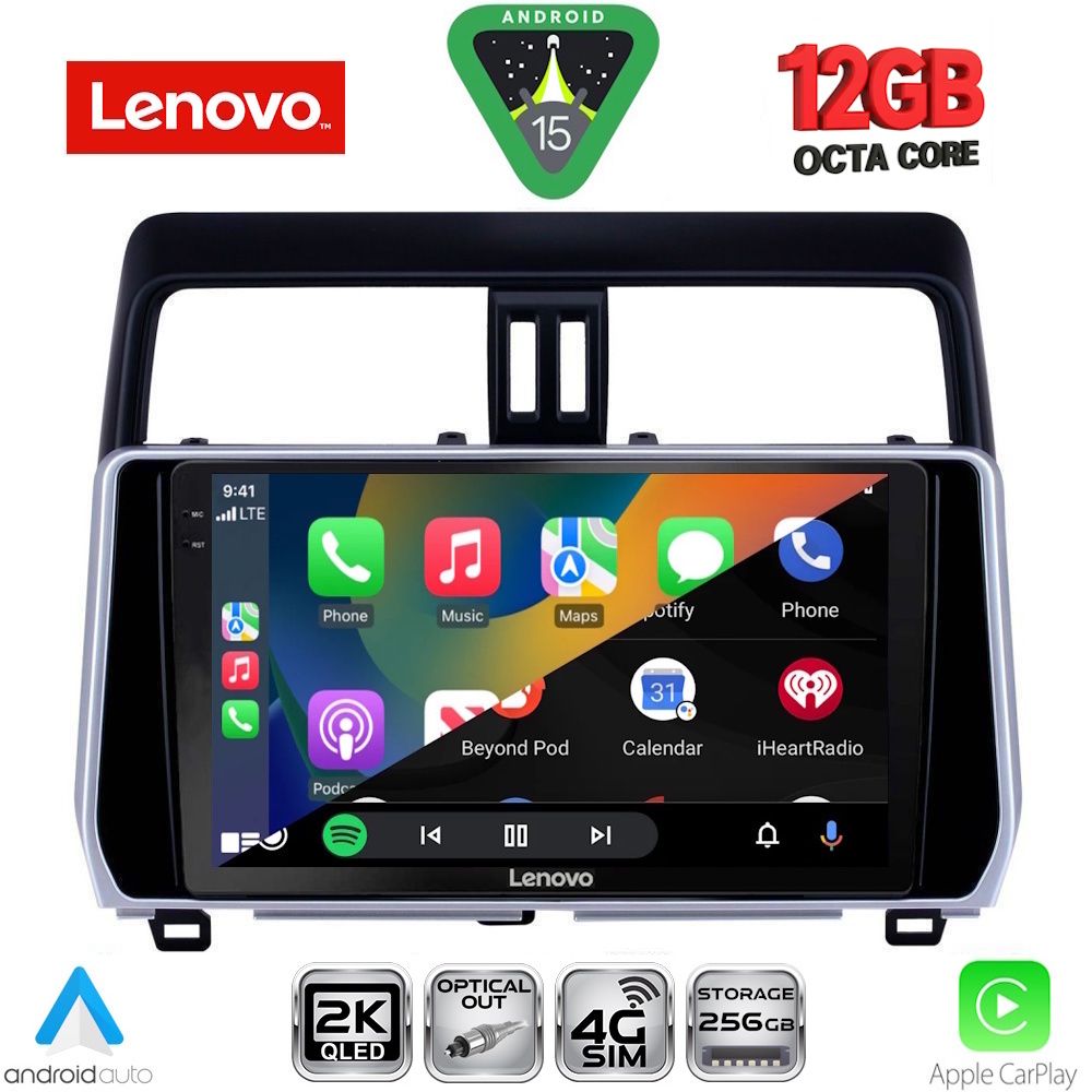 LENOVO SSZ 12739_CPA (10inc) MULTIMEDIA TABLET for TOYOTA LAND CRUISER - PRADO mod. 2019-2023 LENOVO SSZ 12739_CPA (10inc) MULTIMEDIA TABLET for TOYOTA LAND CRUISER - PRADO mod. 2019-2023