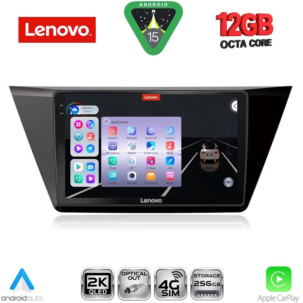 LENOVO SSZ 12769_CPA (10inc) MULTIMEDIA TABLET for VW TOURAN mod. 2016-2026 LENOVO SSZ 12769_CPA (10inc) MULTIMEDIA TABLET for VW TOURAN mod. 2016-2026