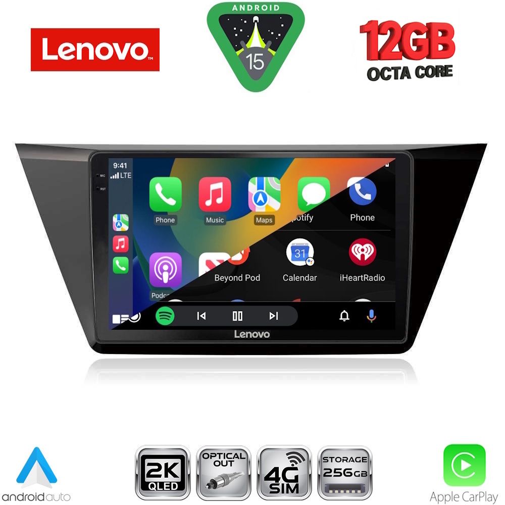 LENOVO SSZ 12769_CPA (10inc) MULTIMEDIA TABLET for VW TOURAN mod. 2016-2026 LENOVO SSZ 12769_CPA (10inc) MULTIMEDIA TABLET for VW TOURAN mod. 2016-2026
