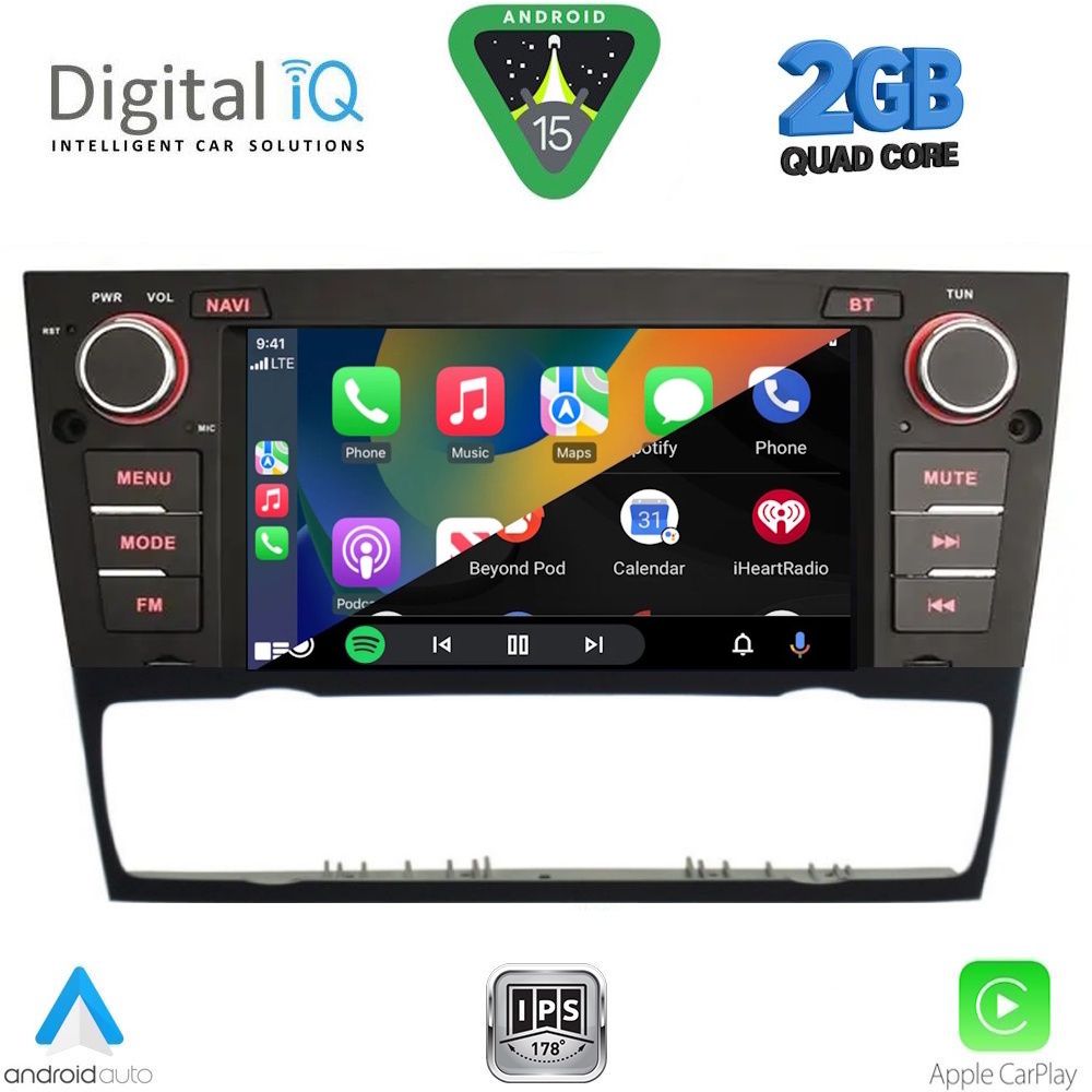 DIGITAL IQ BLD 095_CPA (7" DECK) MULTIMEDIA SYSTEM for BMW S.3 (E90-91-92-93) mod. 2005-2012 DIGITAL IQ BLD 095_CPA (7" DECK) MULTIMEDIA SYSTEM for BMW S.3 (E90-91-92-93) mod. 2005-2012
