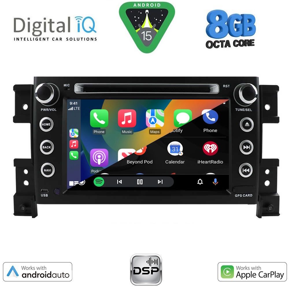 DIGITAL IQ BXF 753_CPAA (7" DVD) MULTIMEDIA SYSTEM for SUZUKI GRAND VITARA mod. 2005-2015 DIGITAL IQ BXF 753_CPAA (7" DVD) MULTIMEDIA SYSTEM for SUZUKI GRAND VITARA mod. 2005-2015