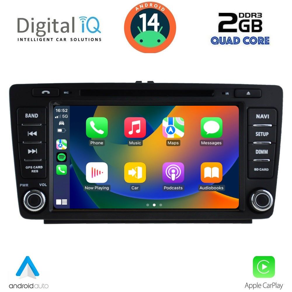 DIGITAL IQ MSD 005_CPA (8" DECK) MULTIMEDIA for SKODA OCTAVIA mod. 2005-2012 DIGITAL IQ MSD 005_CPA (8" DECK) MULTIMEDIA for SKODA OCTAVIA mod. 2005-2012