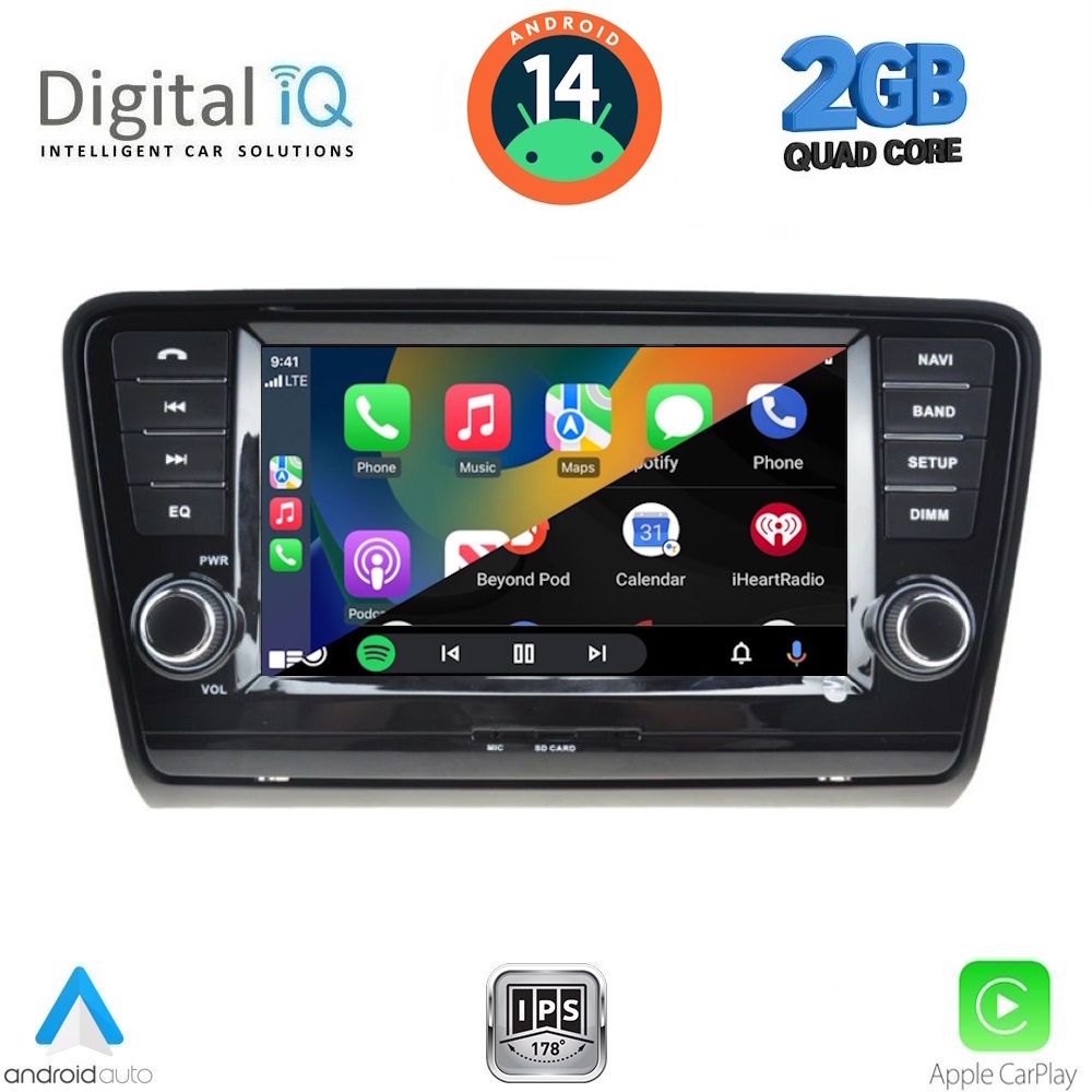 DIGITAL IQ MSD 006_CPA (8" DECK) MULTIMEDIA for SKODA OCTAVIA 7 mod. 2013-2021 DIGITAL IQ MSD 006_CPA (8" DECK) MULTIMEDIA for SKODA OCTAVIA 7 mod. 2013-2021