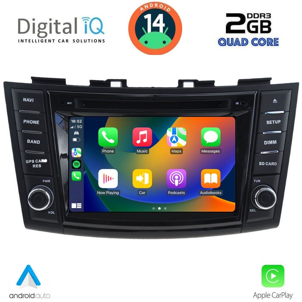 DIGITAL IQ MSD 077_CPA (7" DECK) MULTIMEDIA for SUZUKI SWIFT mod. 2011-2016 DIGITAL IQ MSD 077_CPA (7" DECK) MULTIMEDIA for SUZUKI SWIFT mod. 2011-2016