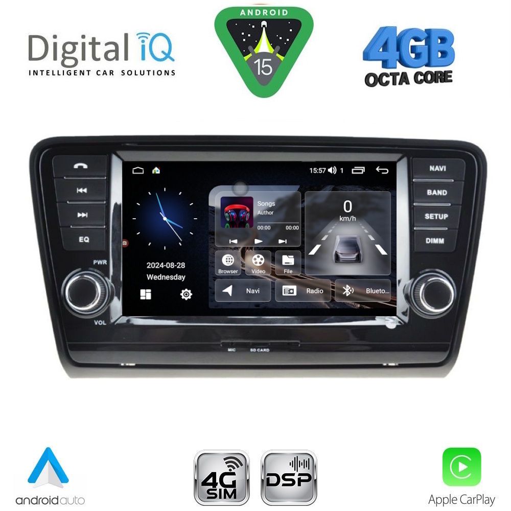 DIGITAL IQ MSG 406_CPA (8” DECK) MULTIMEDIA SYSTEM for SKODA OCTAVIA 7 mod. 2013-2021 DIGITAL IQ MSG 406_CPA (8” DECK) MULTIMEDIA SYSTEM for SKODA OCTAVIA 7 mod. 2013-2021