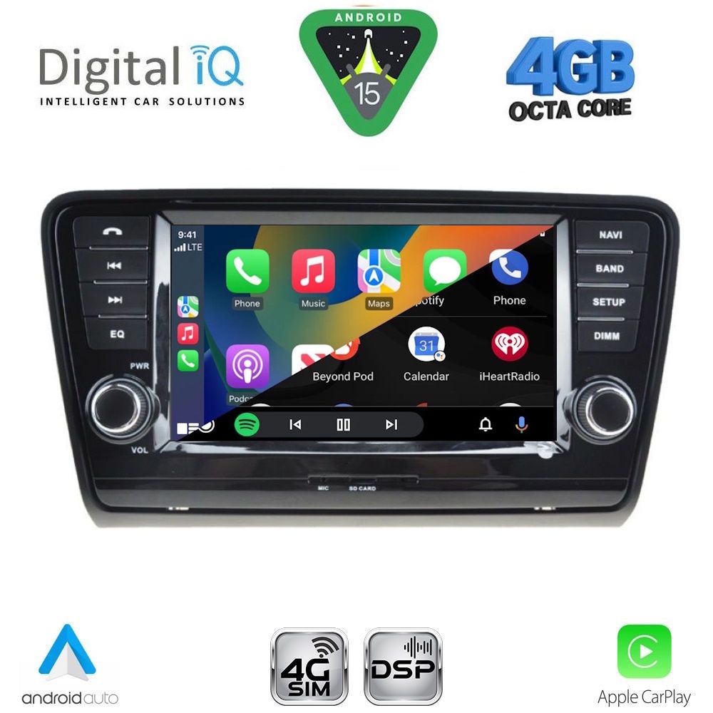 DIGITAL IQ MSG 406_CPA (8” DECK) MULTIMEDIA SYSTEM for SKODA OCTAVIA 7 mod. 2013-2021 DIGITAL IQ MSG 406_CPA (8” DECK) MULTIMEDIA SYSTEM for SKODA OCTAVIA 7 mod. 2013-2021