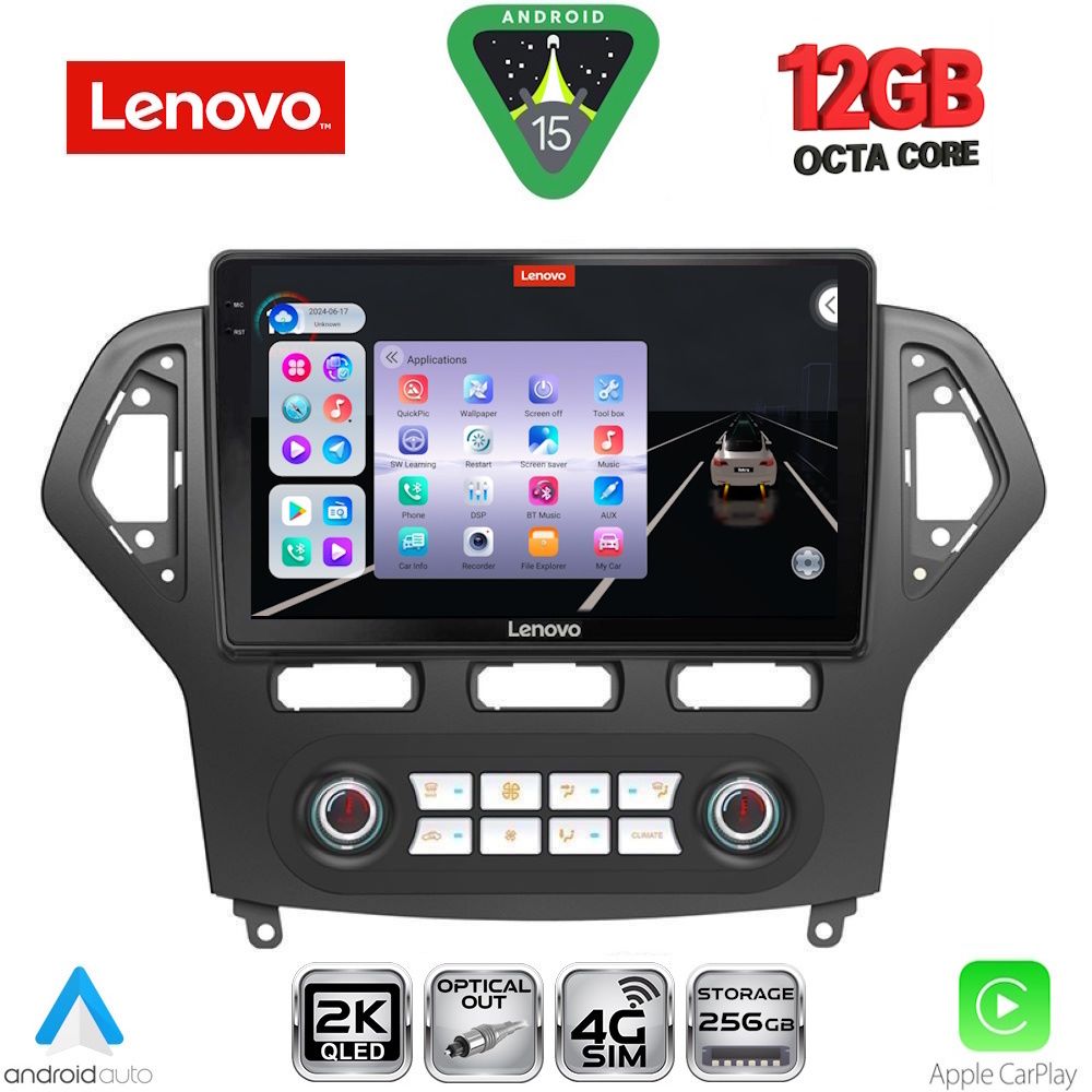 LENOVO SSZ 12162_CPA CLIMA (10inc) MULTIMEDIA TABLET for FORD MONDEO mod. 2007-2011 LENOVO SSZ 12162_CPA CLIMA (10inc) MULTIMEDIA TABLET for FORD MONDEO mod. 2007-2011
