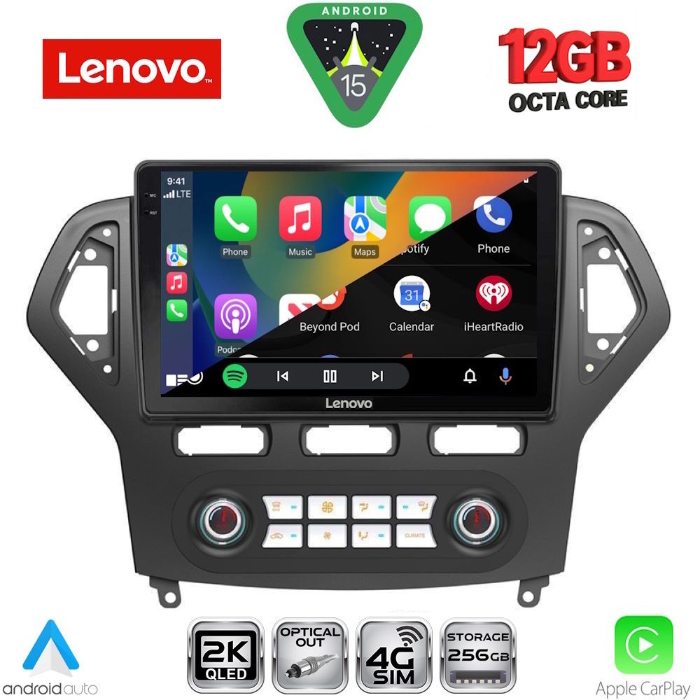 LENOVO SSZ 12162_CPA CLIMA (10inc) MULTIMEDIA TABLET for FORD MONDEO mod. 2007-2011 LENOVO SSZ 12162_CPA CLIMA (10inc) MULTIMEDIA TABLET for FORD MONDEO mod. 2007-2011
