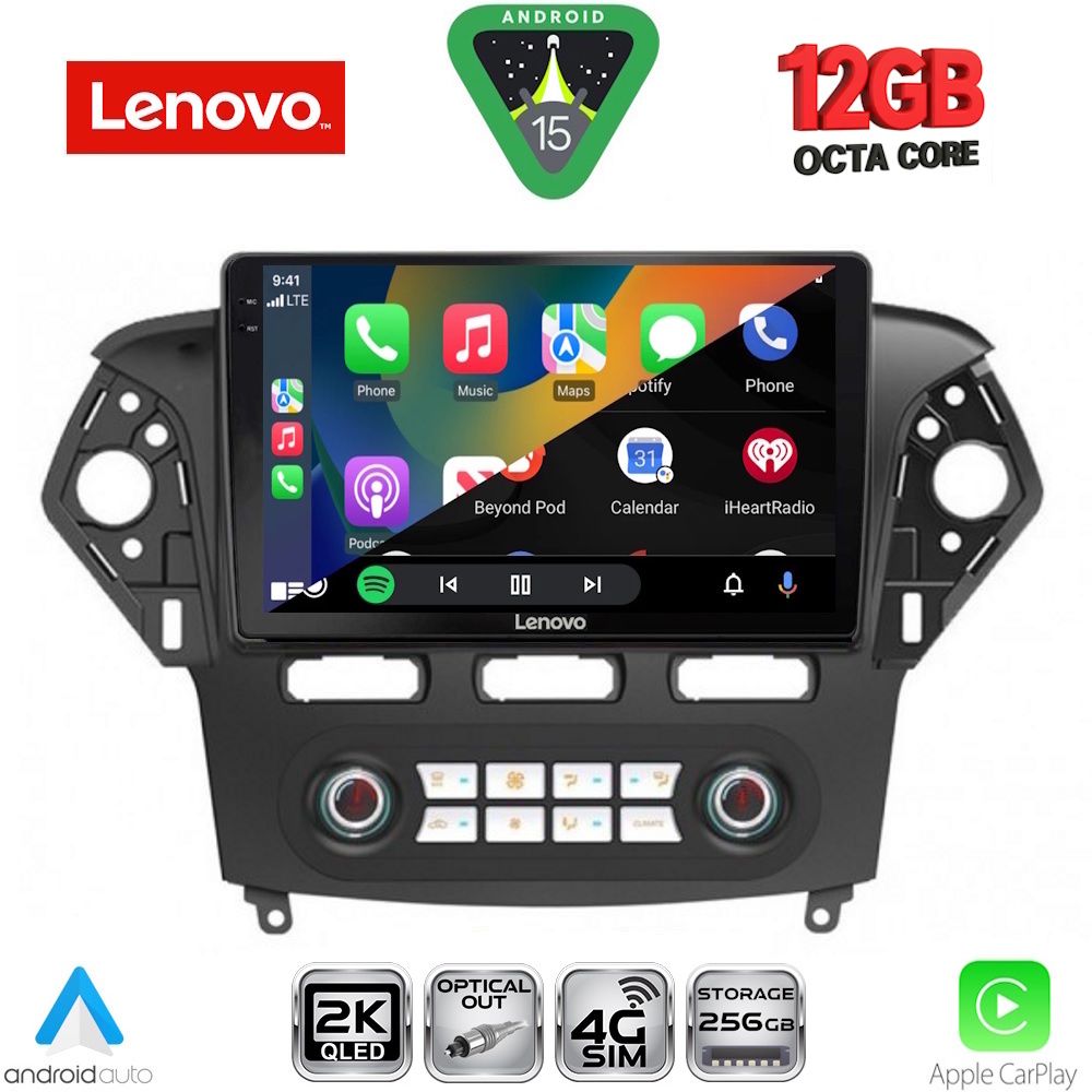 LENOVO SSZ 12163_CPA CLIMA (10inc) MULTIMEDIA TABLET for FORD MONDEO mod. 2011-2013 LENOVO SSZ 12163_CPA CLIMA (10inc) MULTIMEDIA TABLET for FORD MONDEO mod. 2011-2013