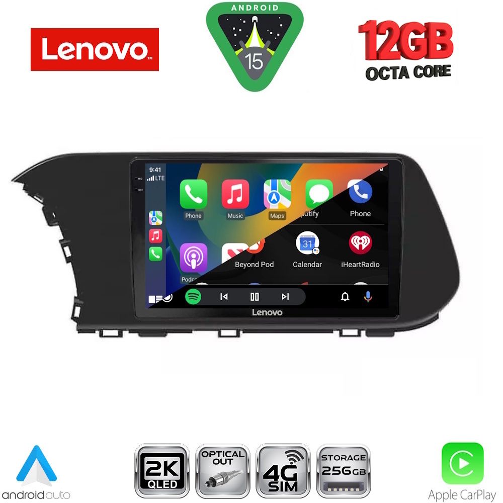LENOVO SSZ 12220_CPA (10inc) MULTIMEDIA TABLET for HYUNDAI i20 - BAYON mod. 2020-2026 LENOVO SSZ 12220_CPA (10inc) MULTIMEDIA TABLET for HYUNDAI i20 - BAYON mod. 2020-2026