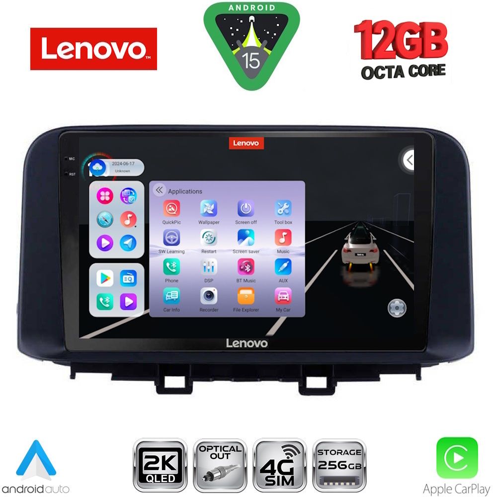 LENOVO SSZ 12237_CPA (10inc) MULTIMEDIA TABLET for HYUNDAI KONA mod. 2017-2023 LENOVO SSZ 12237_CPA (10inc) MULTIMEDIA TABLET for HYUNDAI KONA mod. 2017-2023