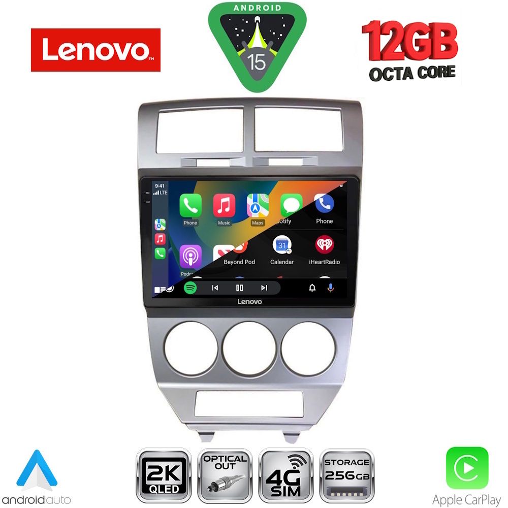 LENOVO SSZ 12275_CPA (10inc) MULTIMEDIA TABLET for DODGE CALIBER mod. 2006-2012 LENOVO SSZ 12275_CPA (10inc) MULTIMEDIA TABLET for DODGE CALIBER mod. 2006-2012