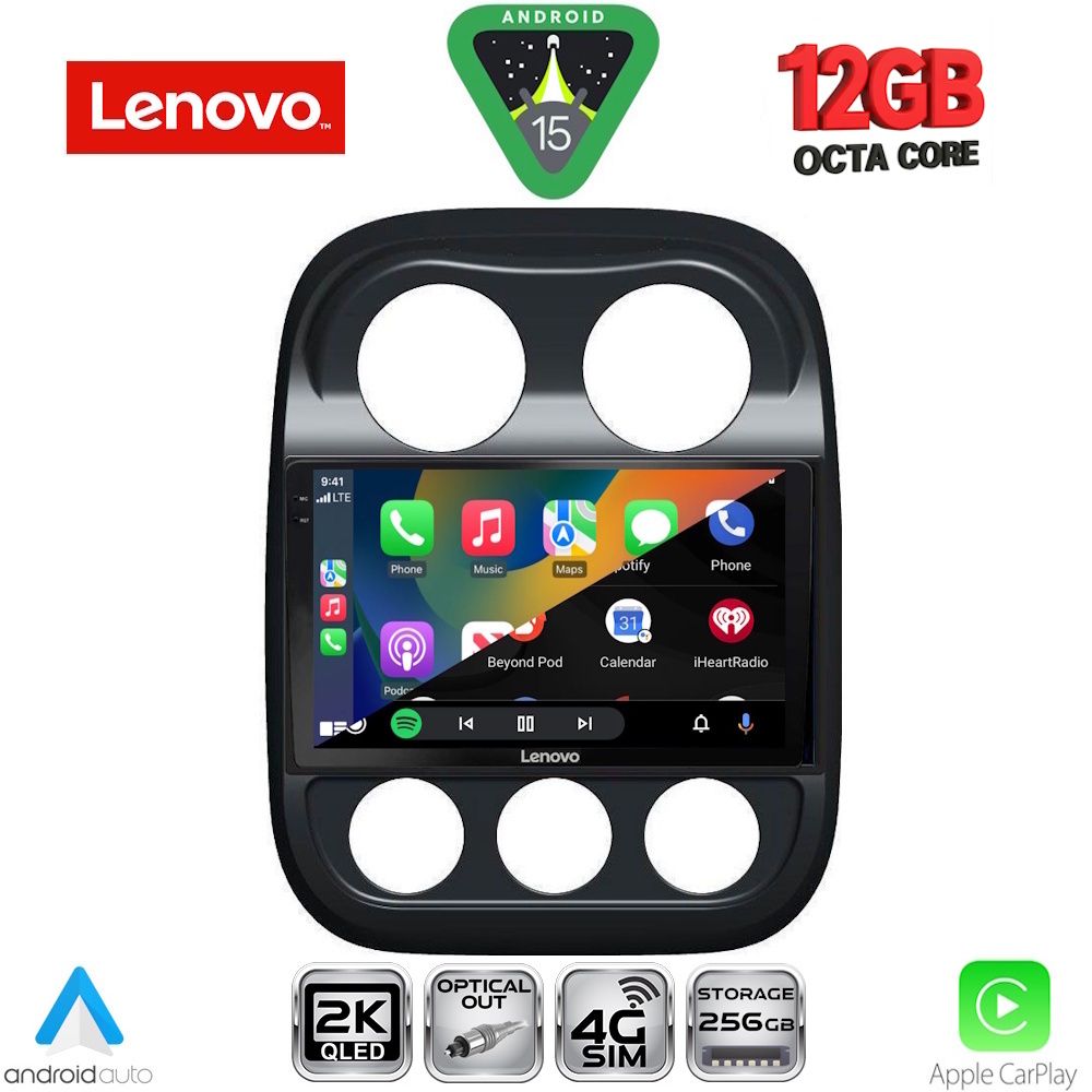 LENOVO SSZ 12277_CPA (10inc) MULTIMEDIA TABLET for JEEP COMPASS – PATRIOT mod. 2007-2016 LENOVO SSZ 12277_CPA (10inc) MULTIMEDIA TABLET for JEEP COMPASS – PATRIOT mod. 2007-2016