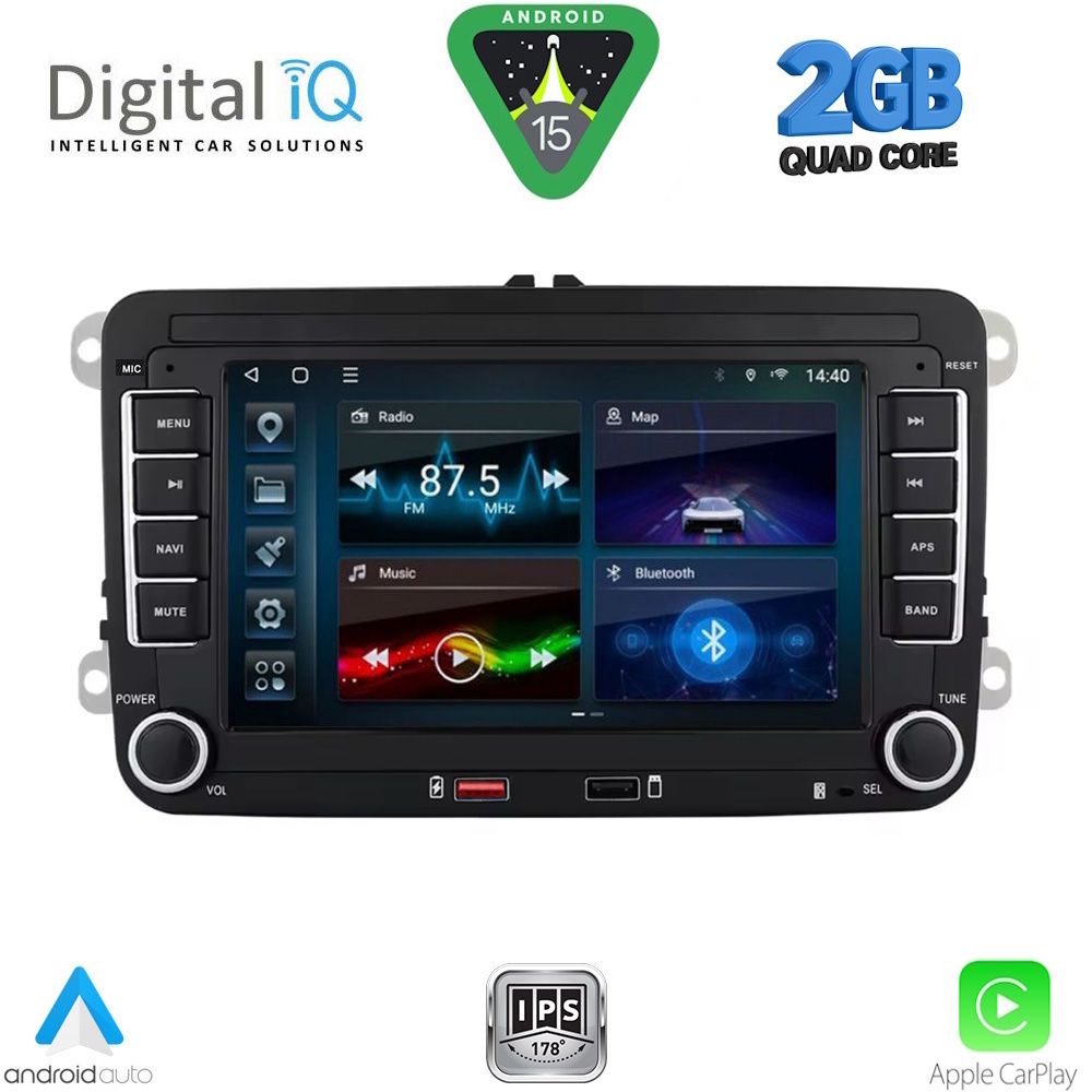 DIGITAL IQ BLD 204_CPA (7'' DECK) MULTIMEDIA SYSTEM for VW - SKODA - SEAT mod. 2004-2014 DIGITAL IQ BLD 204_CPA (7'' DECK) MULTIMEDIA SYSTEM for VW - SKODA - SEAT mod. 2004-2014