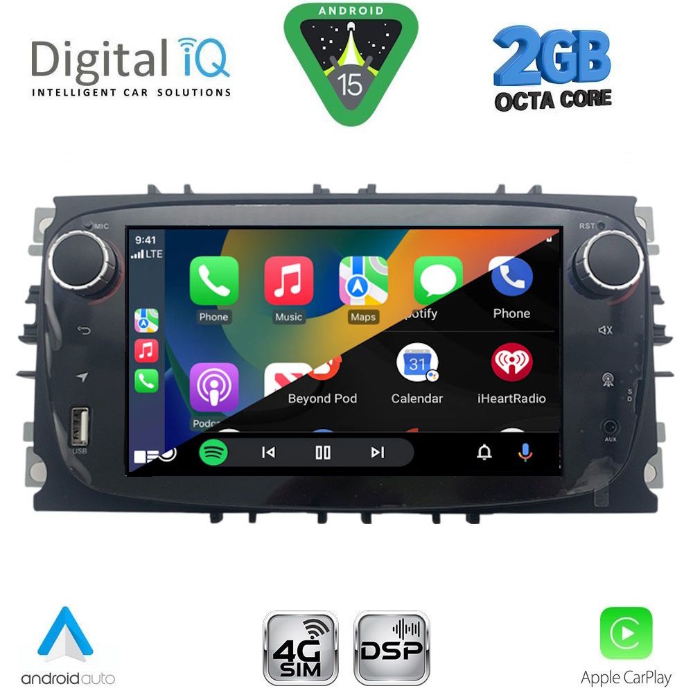 DIGITAL IQ BLF 303SB_CPA (7" DECK) MULTIMEDIA SYSTEM for FORD mod. 2007-2011 (Touch buttons) DIGITAL IQ BLF 303SB_CPA (7" DECK) MULTIMEDIA SYSTEM for FORD mod. 2007-2011 (Touch buttons)