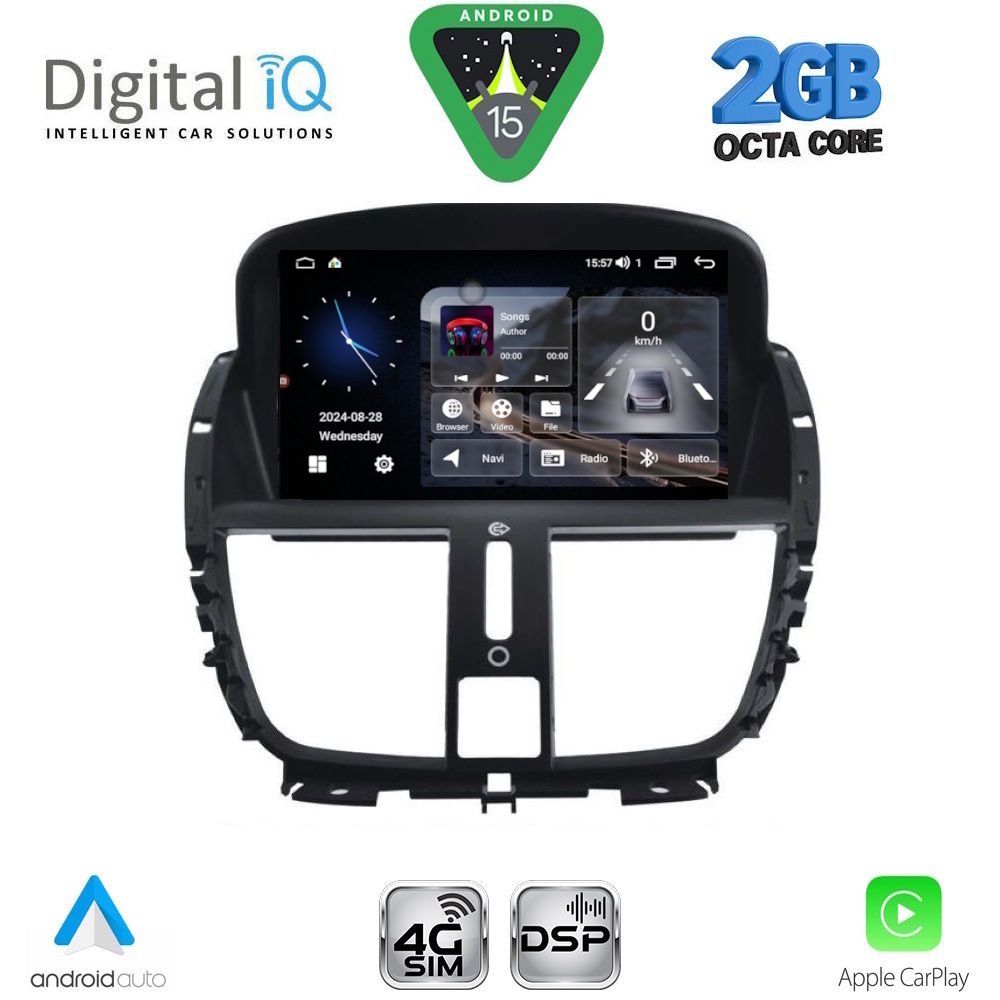 DIGITAL IQ BLF 307_CPA (7" DECK) MULTIMEDIA OEM for PEUGEOT 207 mod. 2007-2017 DIGITAL IQ BLF 307_CPA (7" DECK) MULTIMEDIA OEM for PEUGEOT 207 mod. 2007-2017