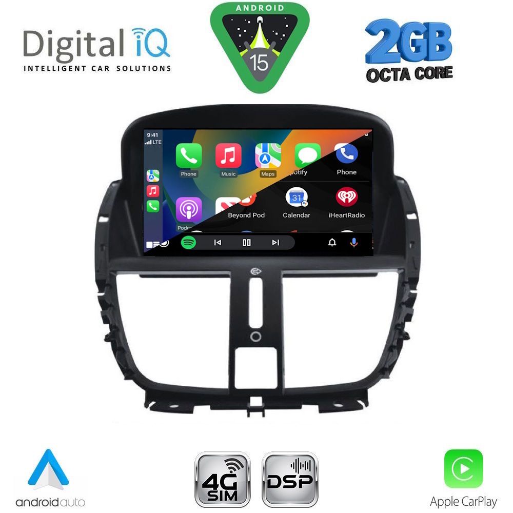 DIGITAL IQ BLF 307_CPA (7" DECK) MULTIMEDIA OEM for PEUGEOT 207 mod. 2007-2017 DIGITAL IQ BLF 307_CPA (7" DECK) MULTIMEDIA OEM for PEUGEOT 207 mod. 2007-2017