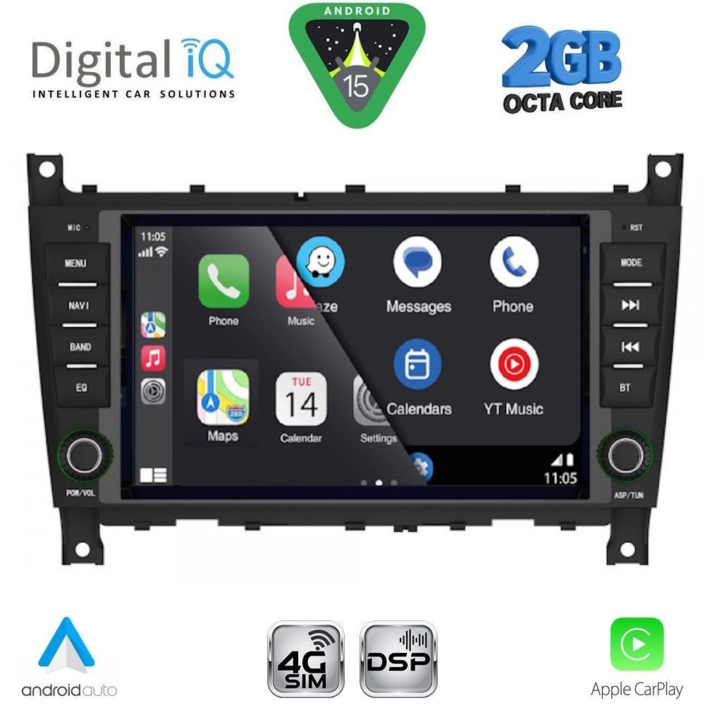 DIGITAL IQ BLF 393_CPA (7" DECK) MULTIMEDIA SYSTEM for MERCEDES C W203 – CLK W209 mod. 2004-2008 DIGITAL IQ BLF 393_CPA (7" DECK) MULTIMEDIA SYSTEM for MERCEDES C W203 – CLK W209 mod. 2004-2008