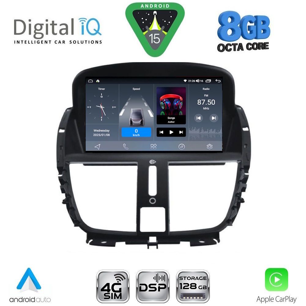 DIGITAL IQ BLM 707_CPA (7" DECK) MULTIMEDIA OEM for PEUGEOT 207 mod. 2007-2017 DIGITAL IQ BLM 707_CPA (7" DECK) MULTIMEDIA OEM for PEUGEOT 207 mod. 2007-2017
