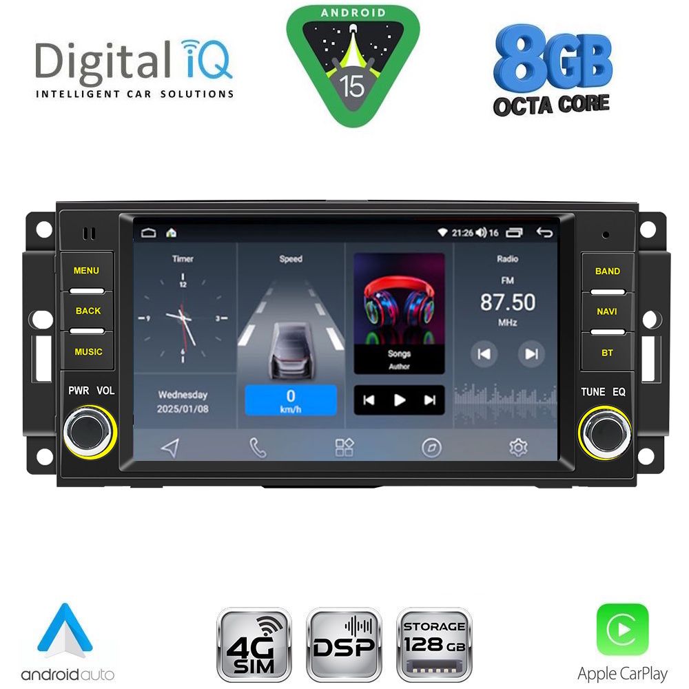 DIGITAL IQ BLM 724_CPA (7" DECK) MULTIMEDIA OEM for JEEP ALL mod. 2005-2018 DIGITAL IQ BLM 724_CPA (7" DECK) MULTIMEDIA OEM for JEEP ALL mod. 2005-2018