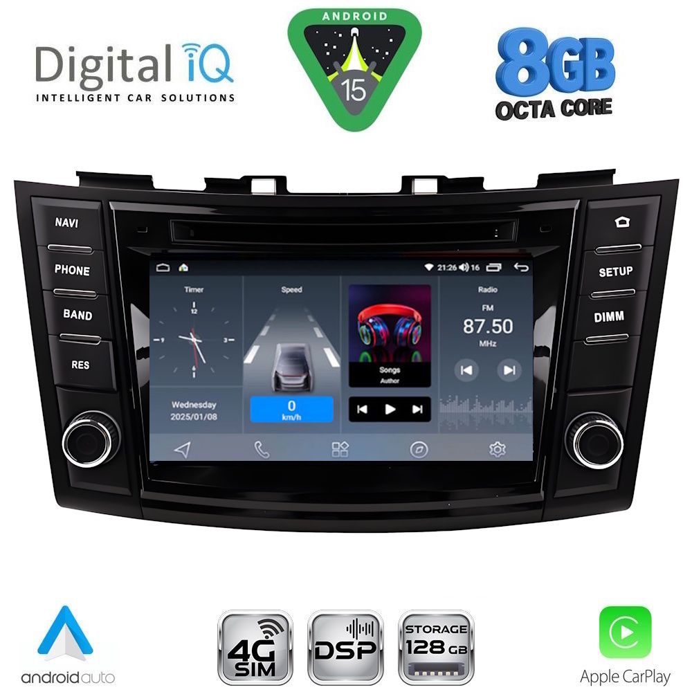 DIGITAL IQ BLM 777_CPA (7" DECK) MULTIMEDIA OEM for SUZUKI SWIFT mod. 2011-2016 DIGITAL IQ BLM 777_CPA (7" DECK) MULTIMEDIA OEM for SUZUKI SWIFT mod. 2011-2016