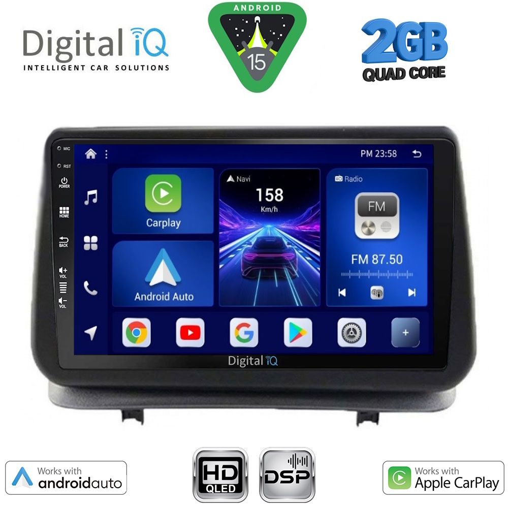 DIGITAL IQ BXC 3543_CPAA (9inc) MULTIMEDIA TABLET for RENAULT CLIO mod. 2005-2011 DIGITAL IQ BXC 3543_CPAA (9inc) MULTIMEDIA TABLET for RENAULT CLIO mod. 2005-2011