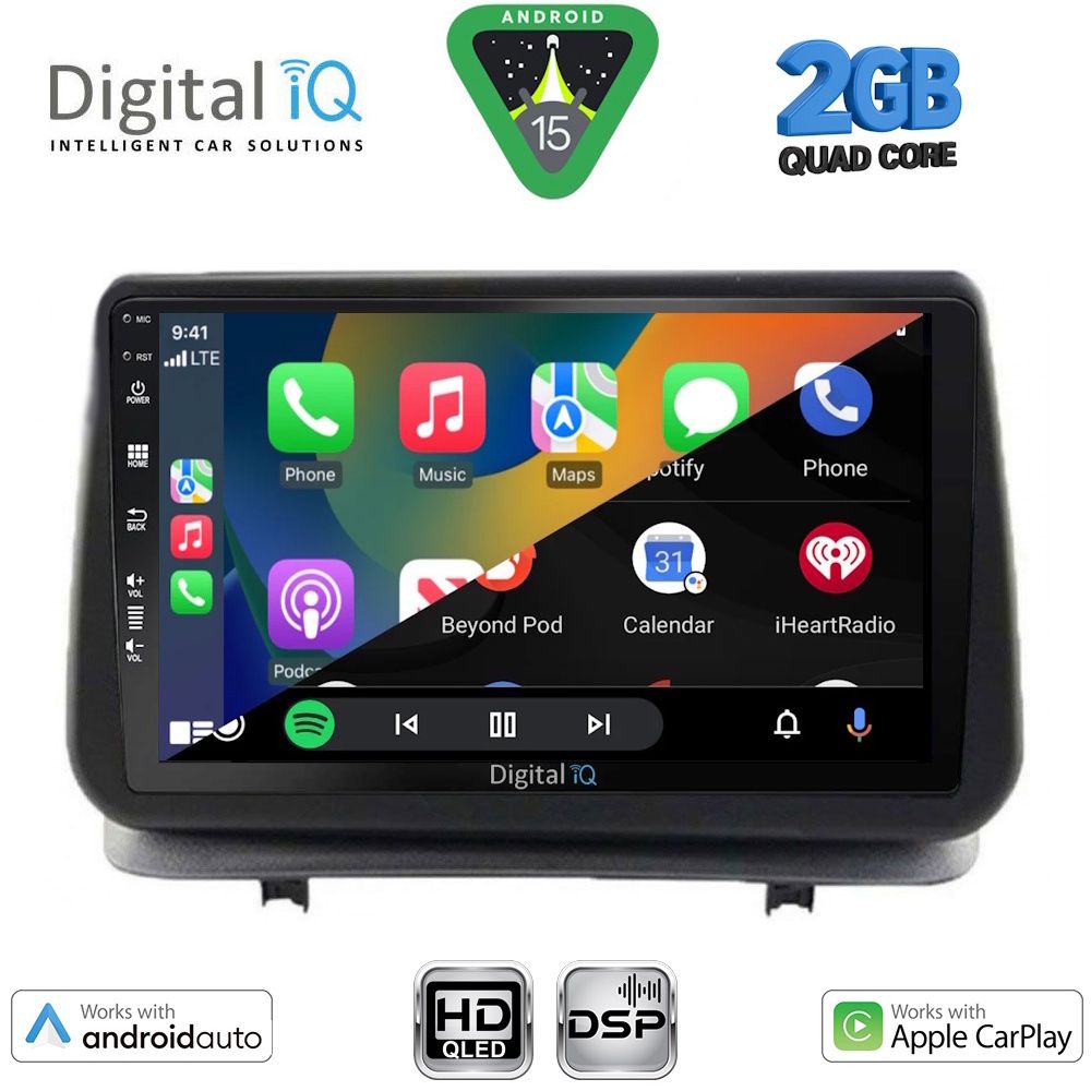 DIGITAL IQ BXC 3543_CPAA (9inc) MULTIMEDIA TABLET for RENAULT CLIO mod. 2005-2011 DIGITAL IQ BXC 3543_CPAA (9inc) MULTIMEDIA TABLET for RENAULT CLIO mod. 2005-2011