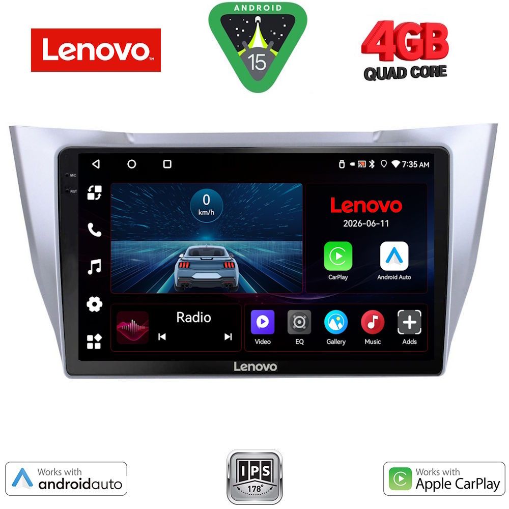 LENOVO LVE 8345SL_CPAA (10inc) MULTIMEDIA TABLET for LEXUS RX 300 – 400 mod. 2003-2008 LENOVO LVE 8345SL_CPAA (10inc) MULTIMEDIA TABLET for LEXUS RX 300 – 400 mod. 2003-2008