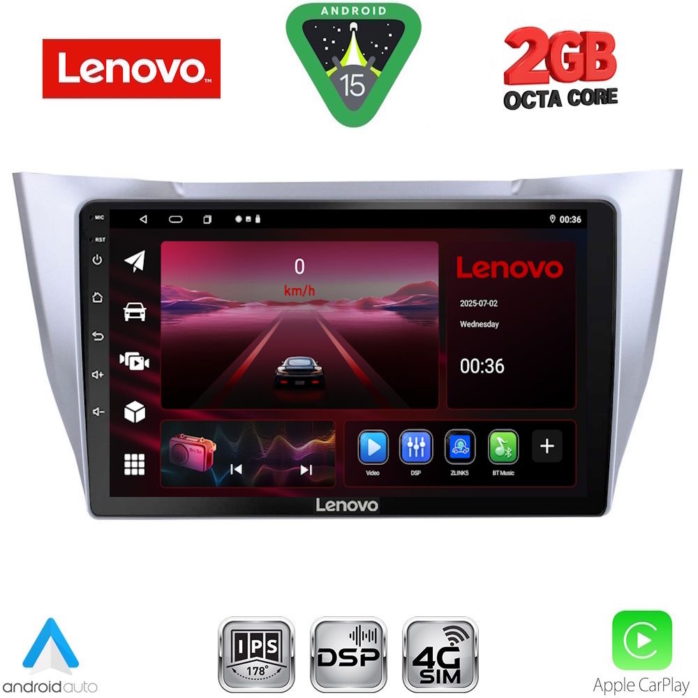 LENOVO LVF 5345SL_CPA (10inc) MULTIMEDIA TABLET for LEXUS RX 300 – 400 mod. 2003-2008 LENOVO LVF 5345SL_CPA (10inc) MULTIMEDIA TABLET for LEXUS RX 300 – 400 mod. 2003-2008
