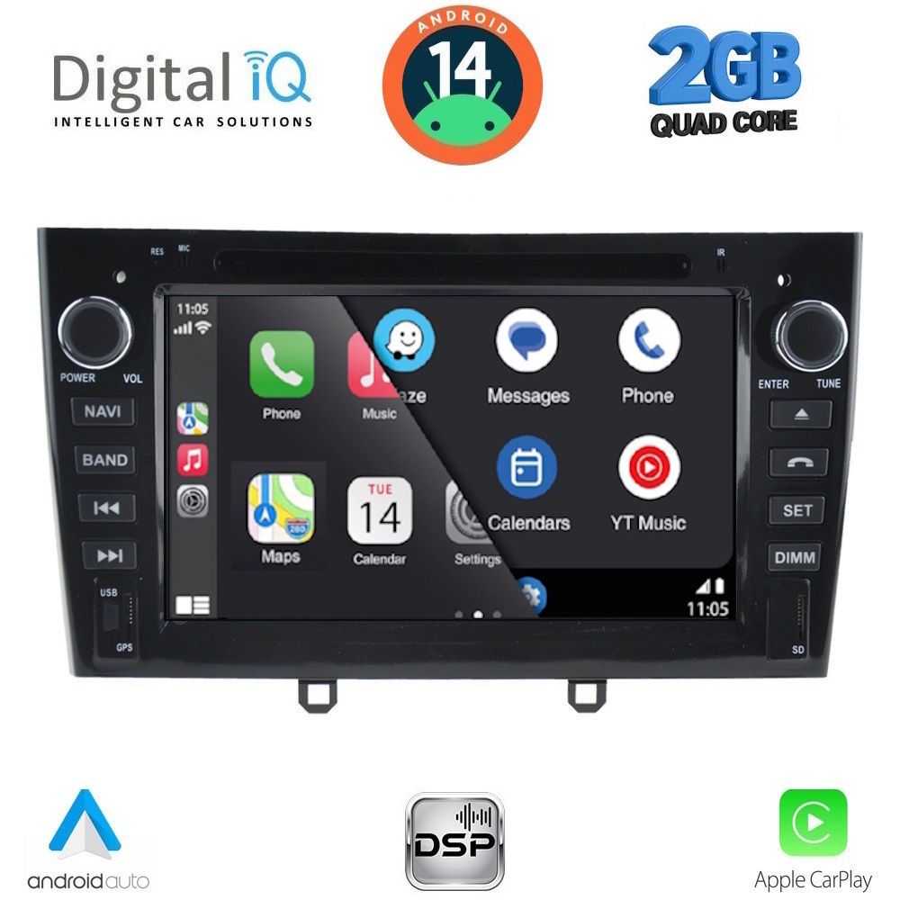 DIGITAL IQ MSD 083BL_CPA (7” DECK) MULTIMEDIA SYSTEM for PEUGEOT 308 mod. 2007-2012 DIGITAL IQ MSD 083BL_CPA (7” DECK) MULTIMEDIA SYSTEM for PEUGEOT 308 mod. 2007-2012