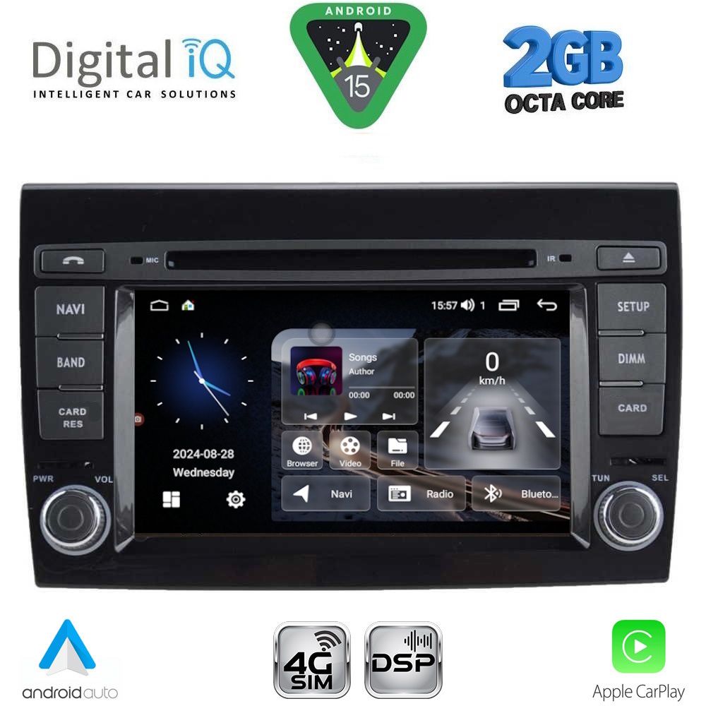 DIGITAL IQ MSF 397_CPA (7” DECK) MULTIMEDIA SYSTEM for FIAT BRAVO mod. 2007-2019 DIGITAL IQ MSF 397_CPA (7” DECK) MULTIMEDIA SYSTEM for FIAT BRAVO mod. 2007-2019