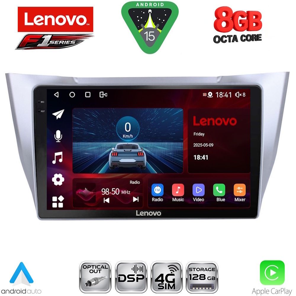 LENOVO SSR 10345SL_CPA (10inc) MULTIMEDIA TABLET for LEXUS RX 300 – 400 mod. 2003-2008 LENOVO SSR 10345SL_CPA (10inc) MULTIMEDIA TABLET for LEXUS RX 300 – 400 mod. 2003-2008